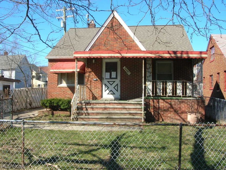 3 Bedroom Brick Cape Code. Property needs work.