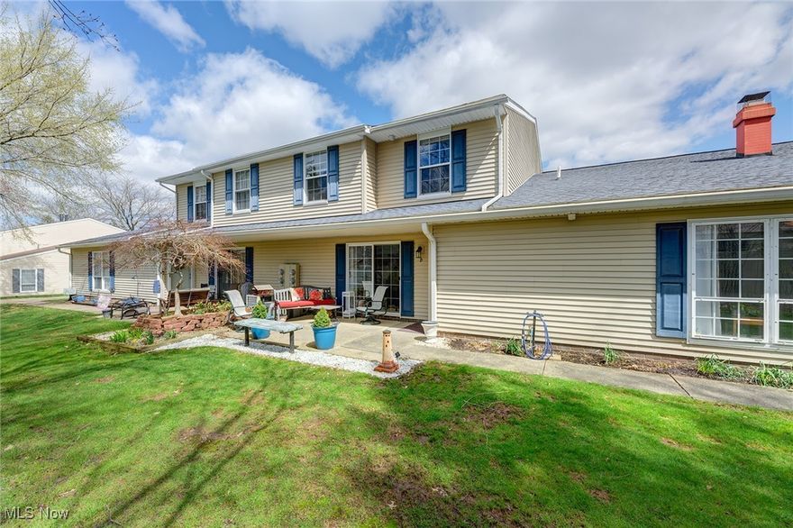 Tucked away in a peaceful, private setting, this inviting 3-bedroom, 2-bath condo offers low-maintenance lifestyle. The flexible first-floor layout includes a spacious bedroom with fireplace and full bath—perfect as a cozy primary suite or a comfortable second living space. As you enter the front door into the great room with sliding doors to your secluded patio the open concept rooms flow into the dining room then kitchen with all appliances including dishwasher, and utility room with first floor laundry. There is quick access from condo to your extra-deep one-car attached garage, with tons of storage, plus attic. Up the stairs, you'll find two well-sized bedrooms, including one with walk-in closet and another full bath. Relax and enjoy some of the numerous updates throughout the years. The peaceful surroundings are just one of the perks of the low-maintenance lifestyle, the community features pool, tennis courts, clubhouse, and playground. Located in a quiet, tucked-away spot at the rear of the development, yet close to shopping, dining, and highways—this well-cared-for home is ready for you, so call your favorite realtor before you miss out.