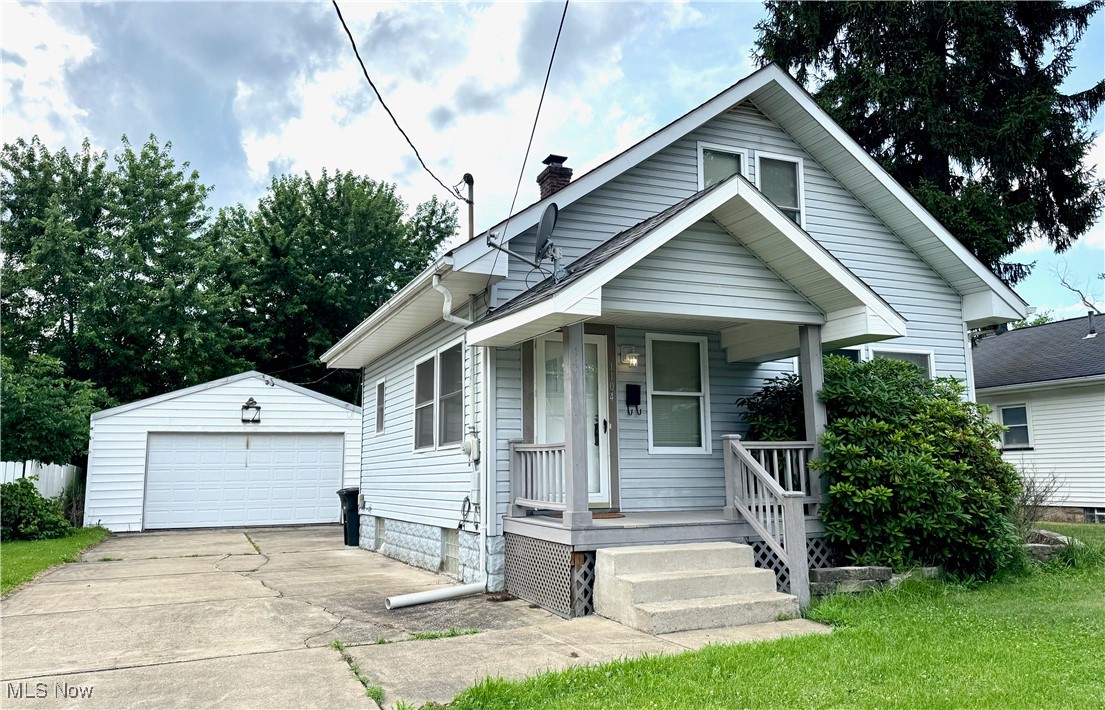 Move in ready bungalow with beautifully refinished hardwoods throughout. The first floor features an updated eat in kitchen with all new appliances, large first floor bedroom, updated bath, cozy living room and the additional sunroom, with new Nature Stone flooring!! This home really is a blank slate just waiting for your finishing touches! Off the sunroom, enjoy endless summer nights on your large composite deck overlooking the backyard. The oversized 2 car garage is a dream. Upstairs is a large bedroom with refinished hardwoods and basement is partially finished with an additional bedroom and large bathroom. Some updates include newer roof ('22), hot water tank ('22), electric panel ('22), furnace w/ air purification system ('24), washer/dryer ('22) and finished oak stairs to the basement, and electrical upgrades ('25).