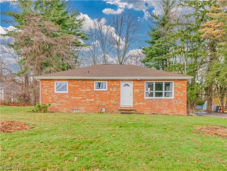 YOU WILL LOVE THIS WELL MAINTAINED AND UPDATED BRICK RANCH!! ROOM TO ROAM ON THIS SPACIOUS LOT!! MANY UPDATES ENHANCE THE QUALITY CONSTRUCTION. NEW GORGEOUS KITCHEN WITH LOADS OF WHITE CABINETRY, COUNTER TOPS, LAMINATE FLOORING AND APPLIANCES. REMODELED BATHROOM AND BATHROOM FLOORING. FRONT AND BACK DOOR REPLACED, HOUSE AND GARAGE SHINGLES APPROX. 12 YEARS OLD. MUCH OF THE PLUMBING REPLACED, SERVICE DROP AND THE SERVICE BOX. HOT WATER TANK 2019, SHED AND PATIO.