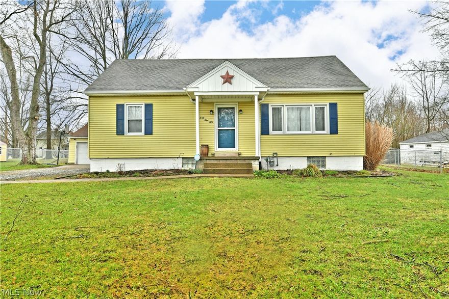 Looking for something with all the right stuff on a budget that doesn’t break the bank? 
Check out this bright and exciting Champion Cape Cod that’s just hitting the Spring 
market! Find yourself surrounded by all the things you’ve desired, a quiet suburban 
neighborhood, great school district, a large two car garage and a great bonus: a backyard 
pool, ready for sunshine and the warm summer days to come. An instant standout 
amongst its peers, the bold, yellow, exterior is an instant draw while the stone driveway 
transitions to a cement pad before the garage and fenced-in backyard. Looking on, an 
enclosed and finished rear patio provides an excellent rec space for entertaining while a 
unique fireplace resides along the far wall. Step through the front door to immerse yourself 
in a spacious, carpeted living room that takes full advantage of its large windows. A first floor full bathroom branches away at the far end, joining a large walk-in closet. Whip up 
your favorite meals in the tastefully updated, central kitchen. Dark stained cabinetry 
compliments the glass tile backsplash and faux stone countertops as hardwood style 
flooring runs underfoot, continuing into the nearby dining room. Meanwhile, a first-floor 
bedroom branches away with inviting surroundings. Upstairs, two additional large 
bedrooms flank a central flex space to provide an easy lounge. An additional bath and 
standalone shower join laundry services at the basement level. Call today for your private showing!