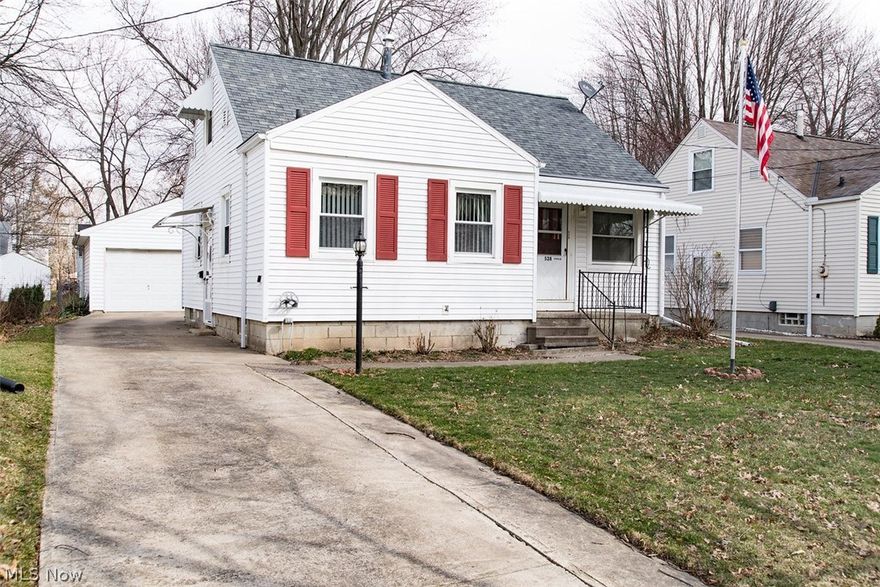 There are plenty of possibilities with this centrally located, 3 bedroom, 1 bathroom, master bungalow home in Elyria! Lightly remodelled kitchen includes all appliances. Main bathroom has also been updated with vanity and fixtures. The main floor features 2 spacious bedrooms and an open layout with plenty of space for a dining and living area. Upstairs a large bedroom gives options as a master bedroom or a great room for sharing. Incredibly tidy unfinished basement offers great storage space or an opportunity to finish in the future for extra space. Newer windows and fresh paint finish the interior of the home. Outdoors, the fenced in yard is easy to maintain and a newer 1.5 car garage gives space for a vehicle and tools. Move in ready. Come see today!