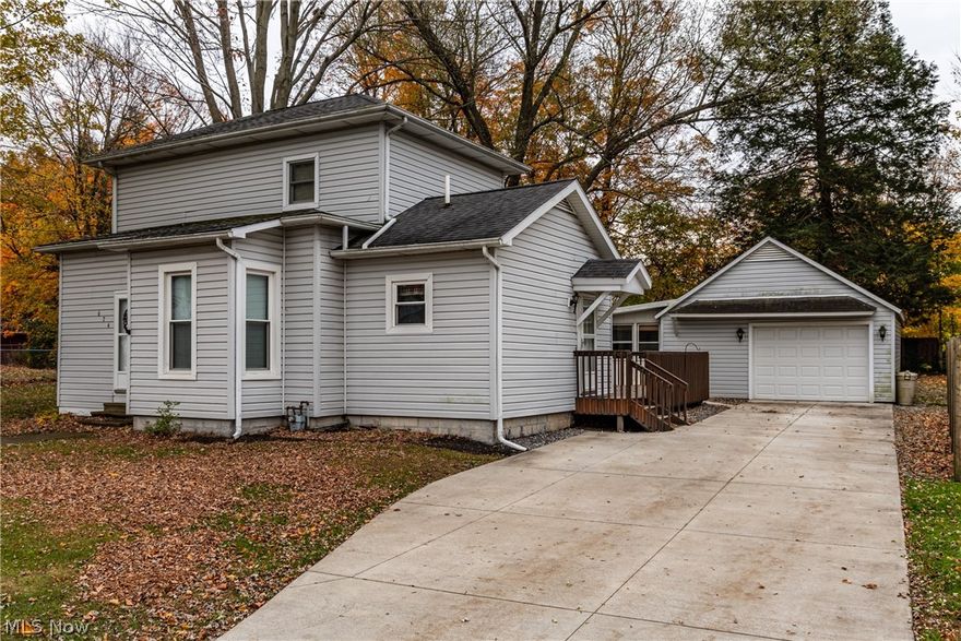Welcome to 674 Eastlawn Street located in Geneva Ohio!  This three bedroom one and one half bath home is situated in a family-friendly neighborhood close to downtown shops and restaurants.  This quaint colonial shows pride of ownership and has many recent updates including a new kitchen with solid surface countertops, flooring, windows, roof, hvac, central air, hot water tank and a concrete driveway.  Outdoor entertainment areas include an expansive deck and large enclosed florida room that is attached to the oversized one car garage.