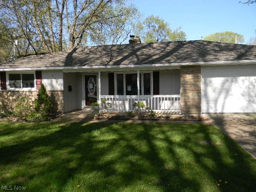 Updated 3 bedroom Mentor Ranch located on a great street in a quiet neighborhood. This recently updated home features a newer roof, newer gutters,
newer interior and exterior paint, newer windows, newer garage door and more. Some interior updates include a new kitchen with new appliances, cabinets, and countertops and newly refinished hardwood floors. New flooring in kitchen, dining area and big laundry room.  Kitchen has doors that lead to concrete patio overlooking the backyard and home also has a front concrete porch. Schedule your showing today as this will not last!