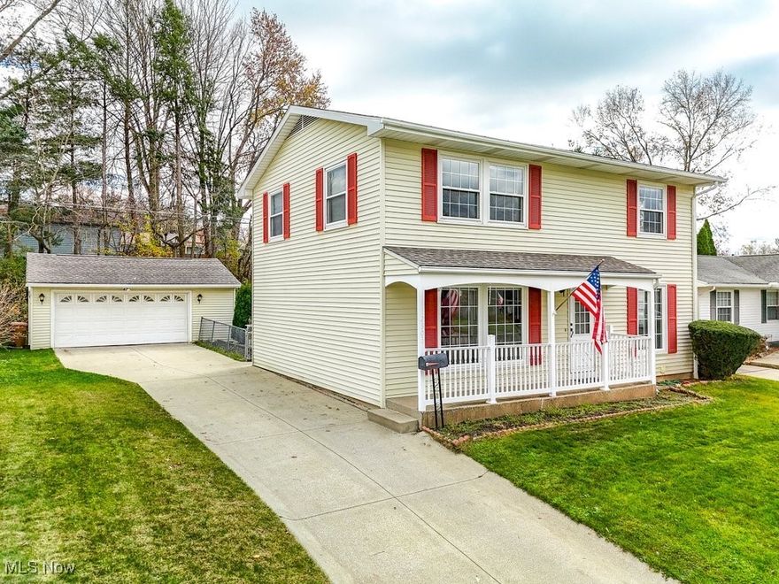 Welcome to this beautiful 4-bedroom, 2 ½ bath Colonial home, ideally located in Cuyahoga Falls. Enjoy the convenience of being close to swimming, shopping, schools, and parks, while still experiencing the privacy and tranquility of a well-maintained neighborhood. Key Features: All four bedrooms on the second floor are, truly, generously sized, offering plenty of space for your family to grow and relax. There is a large bonus room on the main floor that can easily serve as a 5th bedroom or home office, complete with a convenient half bath.The kitchen is fully equipped with brand-new stainless steel appliances (2022-2024), including a brand-new garbage disposal. The massive dining area has built in cabinets and still so much space for a large dining room table or some added living space. The fully finished basement provides even more living and entertaining space, a nice Samsung washer and dryer set, and a full bathroom with a heater/exhaust fan combo—perfect for chilly days. Other 2024 updates include the newly installed flooring and fresh paint throughout the home, giving it a modern and refreshed look. Step outside and enjoy the 500+ square foot garage for added convenience and storage space. Enjoy a fully fenced backyard, ideal for pets and outdoor activities. The wheelchair-accessible ramp at that back door can be removed, if not needed. This move-in-ready home offers a perfect combination of space, modern updates, and functionality. Whether you're entertaining guests in the finished basement, relaxing in one of the spacious bedrooms, or enjoying the outdoor space, this home is designed for comfortable living. Don't miss your chance to make this gem your own—schedule a tour today!