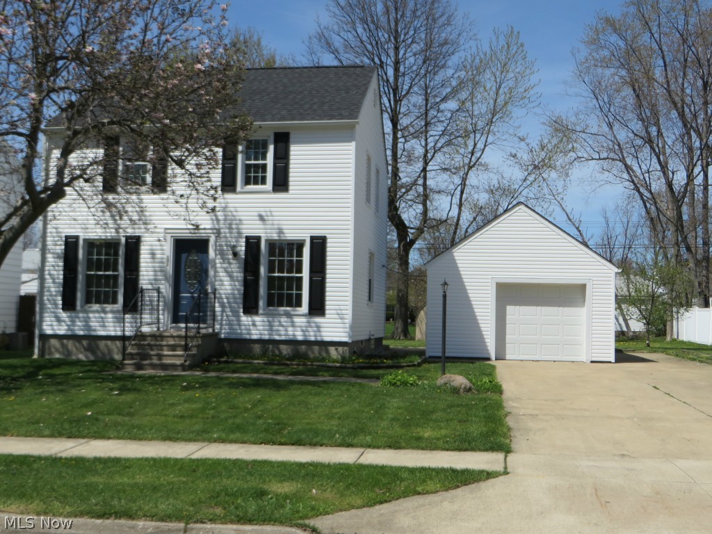 Absolutely beautiful inside and out. This home offers 3 bedrooms and 2 full baths with many updates. The following are new: siding, gutters and downspouts, front door, furnace, hot water tank, sump pump, railings, electric fixtures, toilets and plumbing. The main floor includes a LR, DR and a completely updated eat-in-kitchen with everything new: wood floor, maple cabinets with beautiful countertops disposal, dishwasher and microwave. the upper level includes 3 bedrooms and a full bath, which has been partially remodeled. the basement has a nice family room and partially remodeled full bath, laundry room and a utility room. the house also has an enclosed porch, which overlooks a large backyard and a concrete patio which are great for entertaining. In addition to the 1 and .5 garage, there is a carport. This house is move-in ready, call today for a showing.