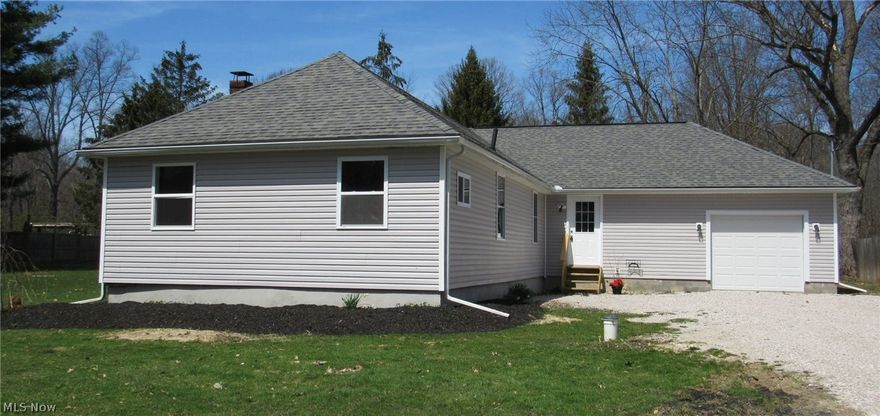 How soon can you move into this 3 BR, 1.5 BA Ranch home? Tastefully remodeled offering an open floor plan with spacious kitchen, living room, master bath & master bedroom with 3 closets. Two bedrooms in back of house and the one at the front would make a great kids room, play room, office or hobby room. Need more space? The heated basement has been freshly painted and ready for use now or finish what you would like. Over sized 1 car garage offers storage and access to back yard. Enjoy the quiet of the area while sitting on the brand new deck. River access available at end of the road FOR HOMEOWNERS. Please respect the neighbors by not driving to the end of the road or using their drives as turnarounds. Ask agent for more details about the river access.  Park in common.