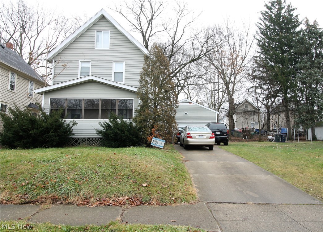 Investors! This is a three possibly four-bedroom, one full bath colonial home. Currently be rented for $801/Monthly. Tenant pays all utilities. This home offers a covered porch, living room, dining room, eat in kitchen. Upstairs there is three bedrooms, and a full updated bathroom. There could be a fourth bedroom on third level. The basement is unfinished. Some updates include newer roof and siding, newer furnace. There is a detached two car garage. Backyard has a deck and is off of the kitchen.