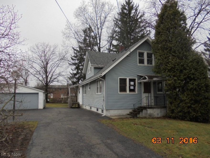 4 bed 1.5 bath bungalow in Cuyahoga Falls with large lot , 2 car garage and a brand new roof . This is a Freddie Mac / HomeSteps Listing. Listed and Sold with Repairs condition! This property is Eligible under The Freddie Mac First Look Initiative through 03/30/2016. All offers submitted must have MLS attachments, Buyers current proof of funds, Buyers Certified Earnest Money made payable to the Listing Company..The seller is offering an allowance up to $500 to homebuyers towards the purchase of a home warranty of their choice . Includes parcel #0207862 . We are now in multiple offers .Highest & Best. The deadline for submission is  (11 AM EDT, WEDS 07/27/2016