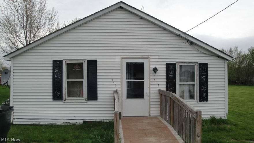 Cash Or line of credit only. Small ranch with 2 bedrooms on crawl space. Nice lot 50x212 with shed in back. Priced to sell.