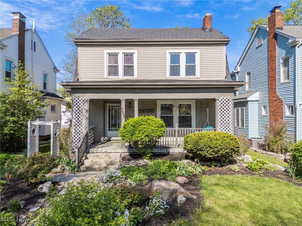 Welcome to one of the largest homes in South Bexley. With over 2300 sq ft, this charming 5-bedroom home is perfect for your growing family! Original hardwood floors throughout, one-of-a-kind banister greets you upon entry. French doors separate the living room & dining area, each enhanced with built in bookshelves. Eat in kitchen has step down to family room w/bump out space (perfect for office or kids play area). Huge owners suite offers double closets & a private bathroom complete with vanity dressing table & shower. Enjoy your private yard on your deck & brick paver patio equipped with an electric light up awning. First floor laundry, oversized covered front porch, arched door way, fireplace, butler pantry, pocket doors, abundant storage everywhere, work bench in basement & new roof 2024.