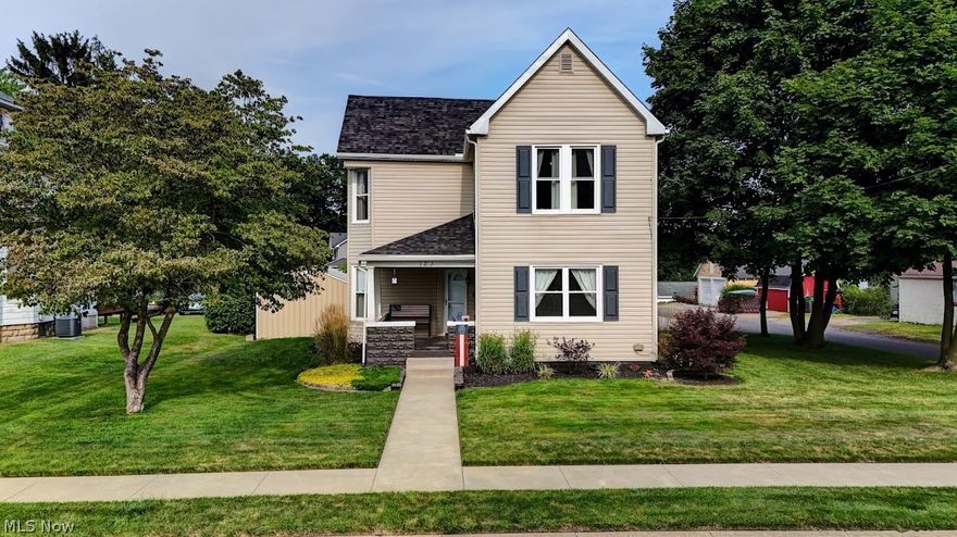 Welcome home to this well maintained 4 bedroom, 2.5 bathroom home. The expensive updates have been done- all you need to do is move in. First floor laundry and extra room for storage, office, and extra bedroom on main level. Upstairs features 3 large bedrooms with master bedroom and bathroom. Some updates: windows, roof, water heater, attic insulation, paint. Large fenced in backyard and 2 car garage. Close to Strasburg schools, park, and I-77. Don’t miss out, schedule your showing today!