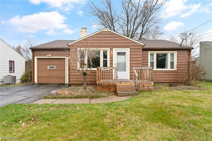 Call now to see this charming 3 bedroom 1.5 bath Boardman ranch. Enter into the spacious living room with cove molding and stone fireplace. Beautiful, updated kitchen with plenty of white cabinets and counter space with all appliances included. 2 large bedrooms and updated bathroom down the hallway and located in the back of the home is the 3rd bedroom with built in desk. This area is perfect for work from home or a great study area for the kids. Large back yard will be great for summer entertaining. One car attached garage, covered back porch and large clean basement offers tons of storage space and washer and dryer will remain with the home.  Close to shopping and dining areas for your convenience. Don't miss this one.