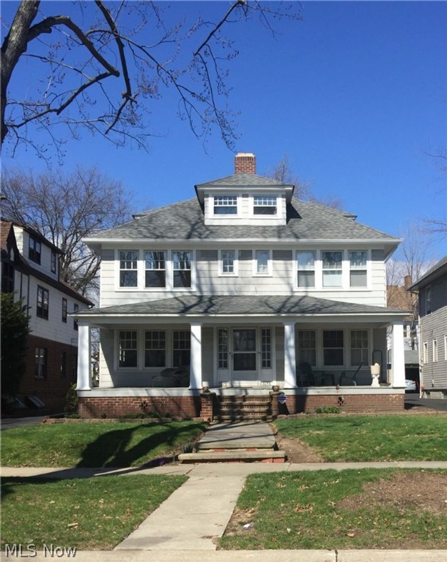 Charming inside and out! This is a totally renovated and updated colonial duplex! Each side has 3 bedrooms, 1.5 baths and has been recently refurbished. The first first floor has a completely updated eat-in kitchen with breakfast area, plenty of cabinets, newer flooring and counter tops. There is a half bath with a newer vanity and ceramic flooring. Off the front foyer entrance is a spacious living room with refinished hardwood flooring and fireplace which opens to a large dining room with hardwood flooring. Upstairs includes 3 good sized bedrooms, a newer full bath with ceramic flooring and tiled ceramic shower surround, newer fixtures and facets. Off the upstairs hallway is access to a third level which has been finished and carpeted.  This amazing property includes a basement, 2 car garage, extra parking in the back of the house and a beautiful backyard with patio.There is newer hot water tanks. The 2 units are identical.  The large front porch is great is a plus for a day or evenin