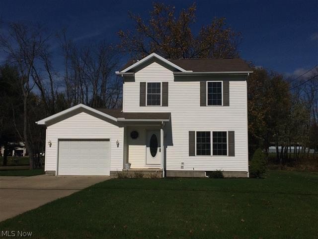 Colonial style home built in 2000 that offers 3 bedrooms, 1.5 baths, first floor laundry, full basement, and a one car attached garage. The kitchen is fully appliance. The interior has been freshly painted. There is a rear patio and the home sits on over a half acre lot.