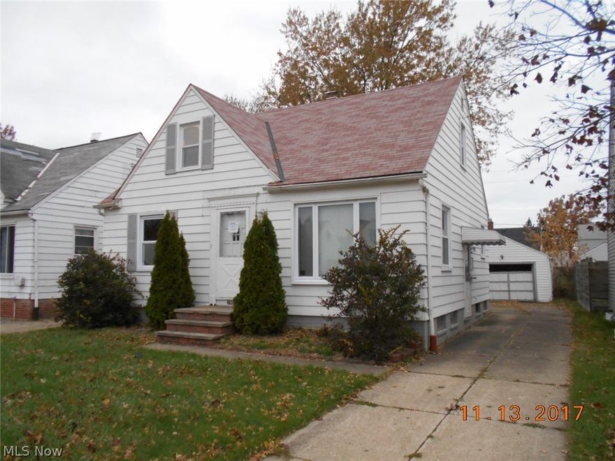 Cute bungalow style home with 3 bedrooms 1 full bathroom and 1,018 square feet of living space.  This home features an updated bathroom and a partially finished basement for additional space.  This home is a great opportunity for a new buyer.