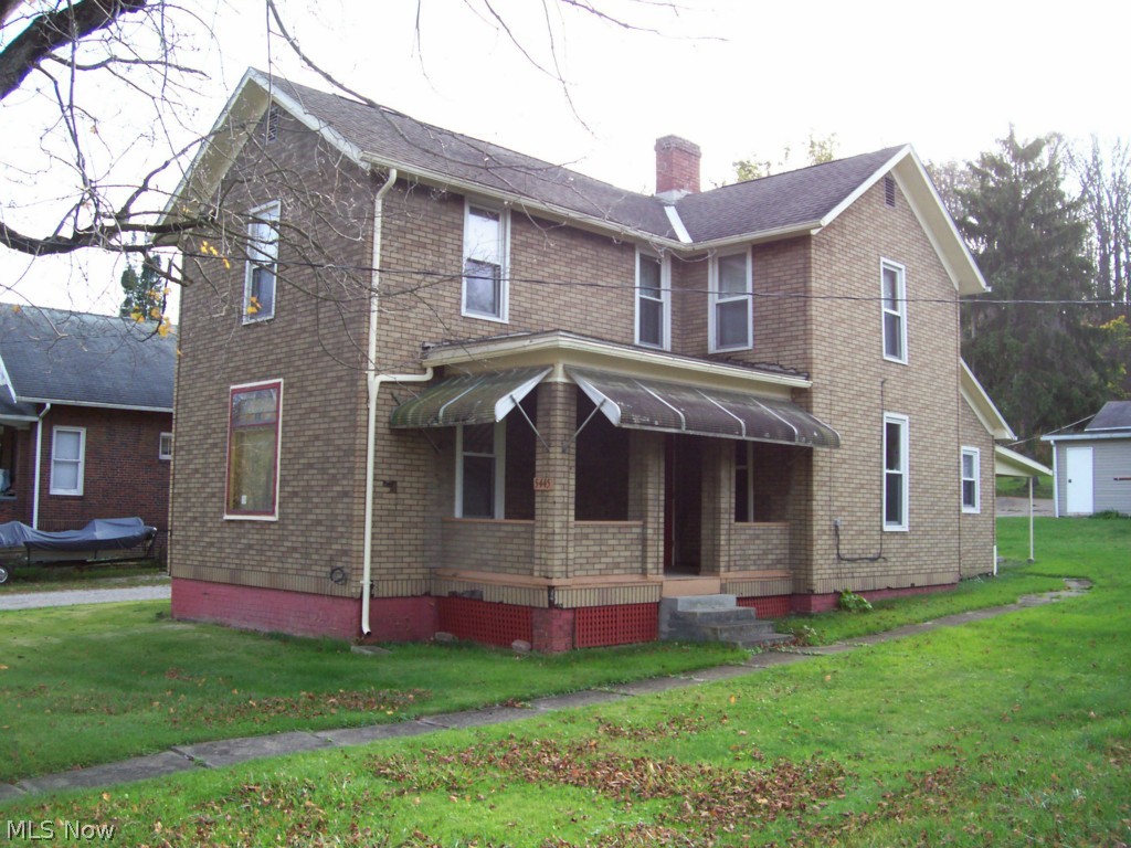 Located in the Maysville School District, this large well maintained home with custom kitchen. Home has 3 bedrooms, 2 car detached garaged, gas heat, and a B-dry Basement with a lifetime warranty, covered front and back porch. This home is priced below market value. Additional features are original stain glass window, built ins in formal living room, kitchen, and utility room. This home was built in the era of large comfortable rooms and warm oak woodwork, bath is large and completely updated. Custom kitchen was built was built by Mock cabinets, and boost eating bar, gas range, dishwasher, refrigerator .