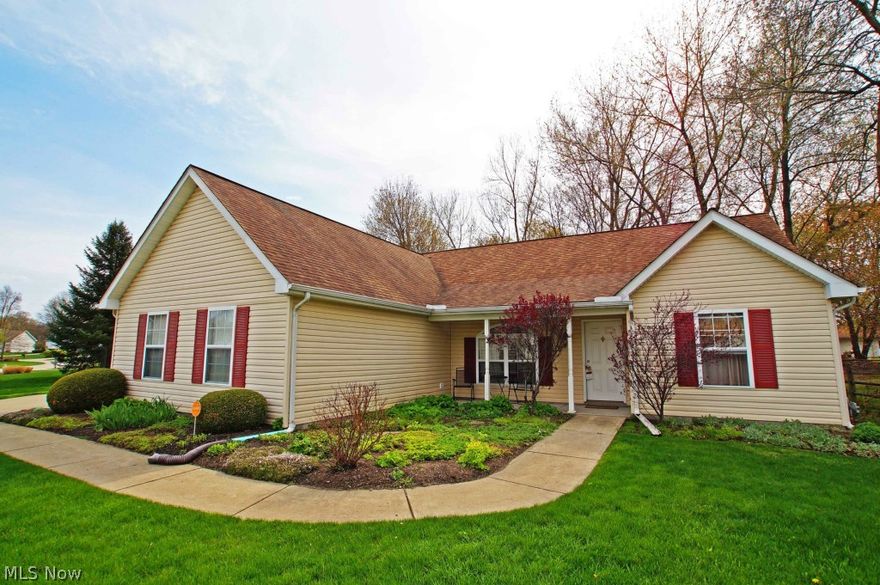 One Floor living at its finest!  The sellers have done many updates to this 2001 built ranch.  High Efficiency Furnace! Home Warranty! Enjoy the custom paver patio with sitting wall on cool summer night, then come inside to enjoy brand new carpeting and high quality laminate flooring.  The open kitchen has plenty of storage in wonderful oak cabinetry.  Master suite has ample closet space, vanity area, and full bath.  Pride of ownership shines through in this Painesville Twp subdivision! Large, planked storage area in attic above garage!  Call and make an appointment today! Easy to show!