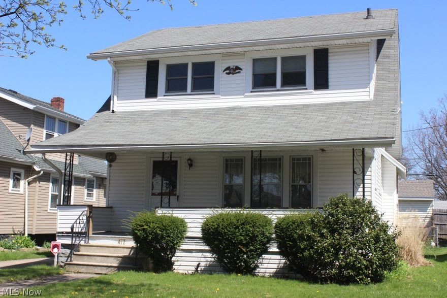 Same owner and well cared for since 1950's in heart of the Park with 3 bedrooms, 1194SF, full basement & 1 car detached garage* Freshly painted (walls and ceilings)* Wood floors through out except kitchen & bathroom* Formal dining with built ins* Eat in kitchen with range & refrig* Some replacement windows* Full unfinished basement with glass block windows & shower* Updated electrical box & some wiring & updated service to street* Shingles & siding approx. 10 years old* Hot water heater 2-3 years old* Concrete driveway (1980's)* Covered front porch* Fenced area in back yard for garden* Why pay rent!