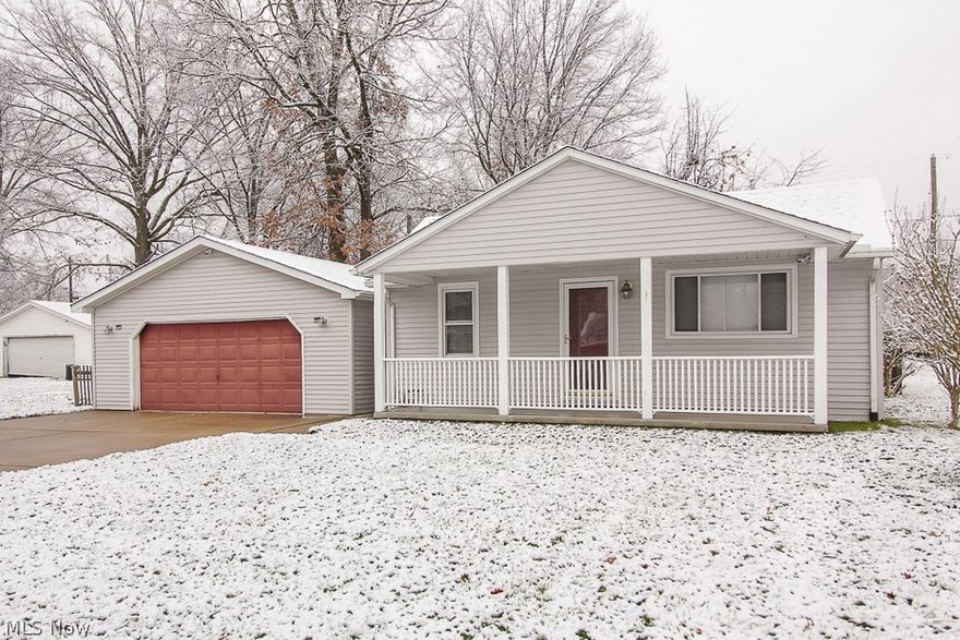 Bring your decorating ideas to this cozy ranch located in Sheffield Township. Delightful two bedroom one bath home has the potential to shine.  Some updates have already been completed including, new roof on garage, on demand hot water system, furnace and roof on house are 10 years old and newer hand scraped look flooring in the living room. A little bit of finishing work to be completed to make this your perfect spot