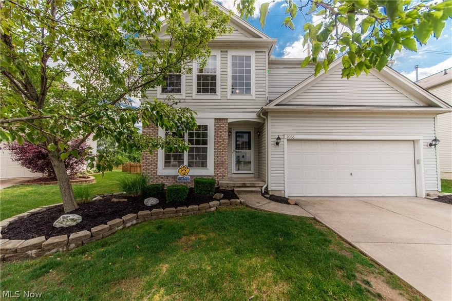 Ready, Set, Move into the much coveted recreational community of Woodgate Farms. This Colonial with a two story foyer and hard wood floors throughout most of the first floor will leave a great impression on you and your guests. The adjacent space can be used as a formal dining room or office area as you see fit. The large 2-story great room with gas fireplace has plenty of natural light with stunning pond views in the backyard. The spacious eat-in kitchen features a custom back splash, updated laminate flooring, granite overlay counter tops, and an over sized under-mount sink. The ample kitchen cabinet and counter space with the much desired newer stainless steel appliances are sure to please. The vaulted master suite has a large walk-in closet and master bath with duel vanities and skylight above. There are two additional bedrooms and one full bath to round out the second floor. The finished basement comes with large rec area, stamped concrete flooring, a third full bath, & a ceramic