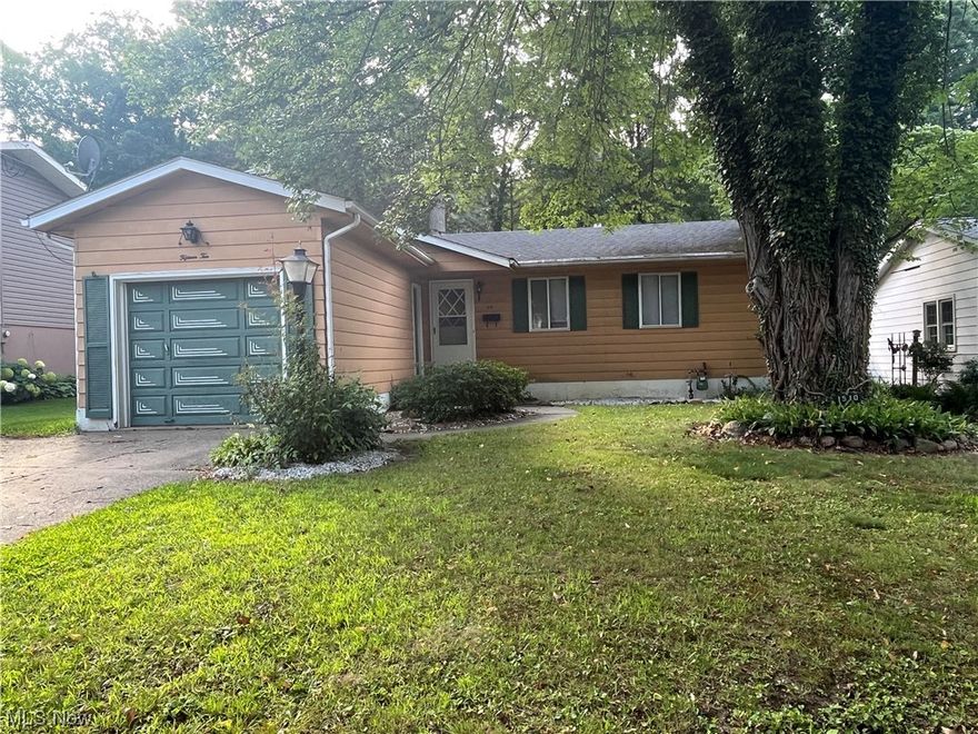 This charming ranch home has much to offer with its 3 bedroom/2.5 bathroom located in Merriman Valley. The first floor features a large living room that leads into the formal dining room. Hardwood floors in living room, dining room and hallway have been refinished. The kitchen comes with stove/oven, fridge and dishwasher and has newer flooring! 3 nicely sized bedrooms! The master bedroom has a charming vintage themed half bathroom. One full bathroom with newer flooring and tiling on 1st floor. There is a full, partially finished basement that has been freshly painted. Includes a little workshop room in the basement and another room that offers plenty of space for storage and has laundry hook ups. The other side of the basement offers a little kitchenette with a full bathroom off of this area. Large private back yard and is adjacent to the metro parks. Close to shopping, restaurants, etc. Tenants are responsible for all utilities, landscaping and snow removal. Don't let this one pass yo