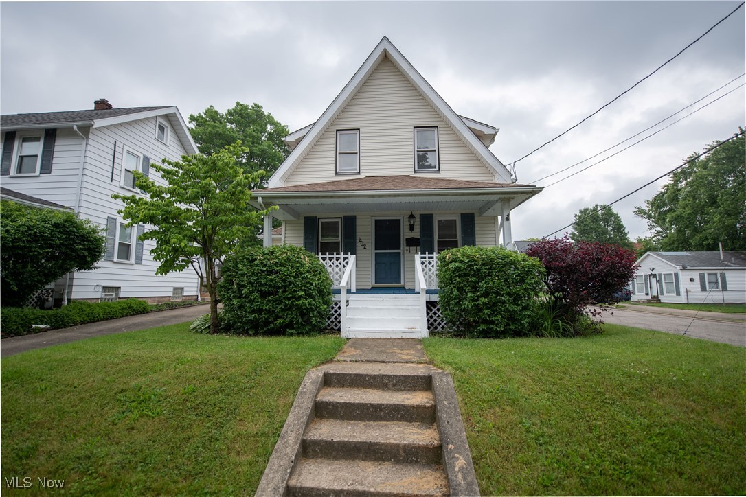 Cute, Clean, and Full of Charm! Welcome to this home nestled in the heart of North Canton. Offers more than meets the eye—starting with its beautiful curb appeal, well-manicured landscaping, and an inviting front porch that’s perfect for morning coffee or evening chats. Inside, you’ll love the two generously sized bedrooms, a bright and airy dining room, and a kitchen that was updated just 5 years ago. The basement has been professionally waterproofed and includes a lifetime warranty, giving you peace of mind. Plus, the new roof (2023) means major updates are already covered! Enjoy your own private retreat in the fully fenced backyard, which is ideal for entertaining or simply relaxing. This move-in-ready gem offers comfort, style, and location—don't miss your chance to make it yours!