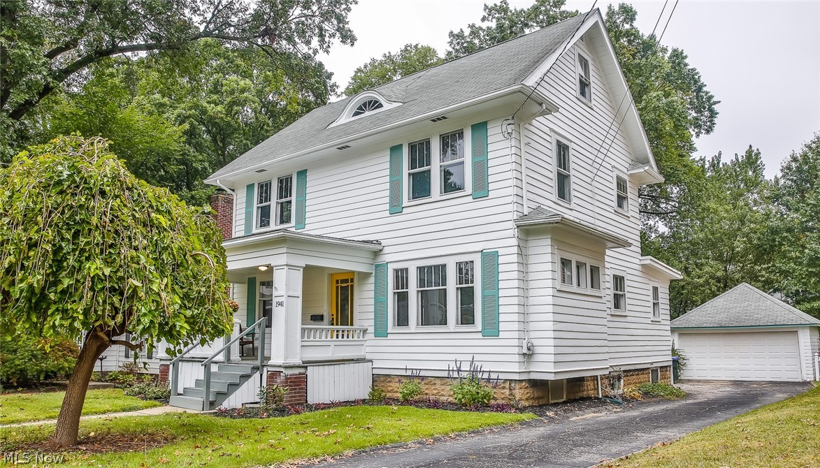 A Beautiful marriage of old & new! This charming Falls colonial, with only 3 previous owners and has always been impeccably maintained. This Seller took it to the next level with a completely remodeled Kitchen featuring New Cabinets with soft close drawers, new appliances including dishwasher & microwave oven and Fridge! There's a unique designer back splash that's spectacular. Most of the home has beautiful refinished hardwood flooring. The living room is spacious and features gorgeous crown molding and all the woodwork is perfection. Both Bathroom were completely remodeled and the spacious main bath features glass subway tile that is breathtaking. Seller spared no expense on lighting & it's all designer quality and shows it!. Virtually every light bulb is LED. The 4th bedroom is dramatic and could be a studio, game or play area. Even though there's no closet there is plenty of room to add one. The back yard is unusually large for Cuyahoga Falls and has fencing on 3 sides. This is a
