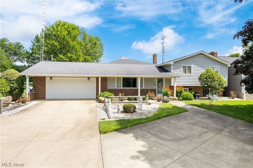 Well-maintained split-level home built in 1970, w/ 2,257 sqft. The main level welcomes you with a comfortable living room that flows seamlessly into an updated kitchen featuring a convenient dining area. The master suite provides a peaceful retreat with a generously sized walk-in closet and a luxurious master bathroom inc. a stunning walk-in shower. The upper level has 3 additional bedrooms and a full bath, providing ample space for family members or guests. The lower level extends your living area with a cozy family room w/ fireplace, creating an ideal space for relaxation and gatherings. A small office/playroom offers flexibility for work or play, w/ a convenient half bath. Partial basement w/crawl space has electric furnace and central A/C. The basement provides direct access to the attached two-car garage for convenience. Home features a whole-house generator for additional peace of mind. The property truly shines with its exceptional outbuilding features. The attached 70 x 50 garage, built in 2017, includes a separate heated space with a half bath, creating a perfect venue for entertaining or family gatherings. The remaining section offers non-climate-controlled storage w/ 2 overhead garage doors for easy access. The highlight of this property is the impressive 17,767 sqft shop building, complete with warehouse space, office facilities, and two half baths. This heated and cooled structure features 2- 12' & 1- 10' overhead doors. No Zoning offers endless possibilities for storage, hobbies, or potential business ventures. An additional 36 x 24 block building provides even more storage potential. All Mineral Interest Owned by Seller Transfers. This unique property presents an extraordinary opportunity to own a comfortable family home while enjoying the benefits of substantial workshop and storage facilities, all situated on a spacious 3.4-acre setting that offers both privacy & potential. Enjoy Country living with modern conveniences less than 5 miles away!