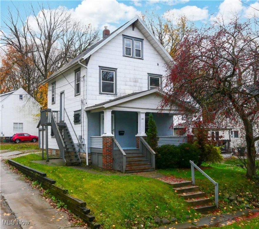Welcome to 635 Allyn St., a well maintained 3 bedroom, 2 bathroom colonial located approximately half a mile from The University of Akron. This charming home is a perfect choice for homeowners or investors alike.
As you approach, you'll be greeted by a covered front porch, ideal for enjoying your morning coffee or relaxing in the evening. Step inside to find a spacious living room and dining room on the main floor, along with a fully equipped kitchen (appliances included) and a full bathroom. The second floor features three bedrooms and another full bath. The large finished third floor offers an additional living area. This property also includes a 1-car detached garage, a full basement with glass block windows, and the included washer and dryer. Recent updates include a newer hot water tank, and the interior has been freshly painted and cleaned, giving the home a crisp, move-in-ready feel. For peace of mind, a 1-year home warranty is included.
Don't miss this incredible opportunity to own a well-maintained home in a prime location. Schedule your private showing today!