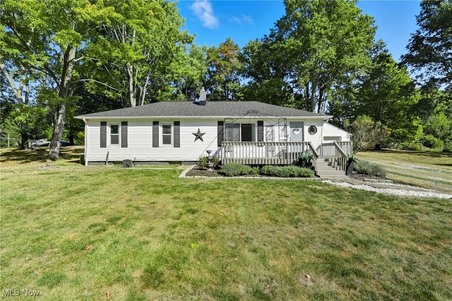 Welcome to this beautiful 3-bedroom, 2-bath ranch located in the heart of Stow. This home offers a spacious and functional open-concept floor plan with two separate living areas, including a large family room with a fireplace. This space also has it's own (2nd) HVAC system for efficient heating and cooling throughout the home, sliding doors to the back yard, & a backup heating generator for when you're not quite ready to turn on the furnace or a backup if you lose power.

The Eat-In Kitchen features Stainless Steel Appliances and opens to the Living and Dining spaces, making it ideal for entertaining. A Main Level Laundry Room adds convenience, while the added peace of mind comes from knowing most of your "big ticket items" are updated/upgraded.

Additional highlights include:
-Updated Front Bathroom, Freshly Painted Front Porch (2025),Large Attached 2-Car Garage, New Fully Fenced backyard with Fire Pit and Shed, New carpet in front bedroom, Carpet in back bedrooms (3-4 yrs old), New insulation in Kitchen and rear living areas, Updated Electric, Electric added to back patio, & so much more!

With a prime location and move-in ready condition, this property is a must-see! 
Close to Skip Playground, City Hall, Shopping, Restaurants, Post Office, and Gas Station.