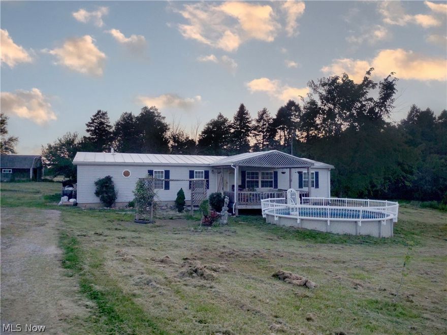 The colors of a sunrise or sunset are viewable from every part of this home. Expansive countryside views. Long driveway keeps you off the main road with a spacious 24'x36' pole barn for storage or garage space. About 2.5 acres southwest of Clyde, Ohio just on the other side of Leafy Oaks Campground. Enjoy summertime in the pool or running with the dogs in the yard. Spread out in the 3 bedrooms with a large bath in the owner’s suite. Semi-open floorplan allows for the flow of conversations while making dinner or entertaining. 35 Minutes to the blue waters of Lake Erie, or same for the commute to Bucyrus, Willard or Norwalk.