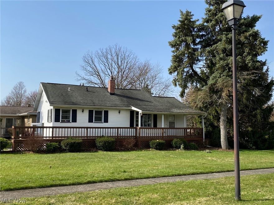 Move Right In! Quick Occupancy is Available! Ranch with Full Basement! Corner Lot on Side Street, Driveway is on Side Street! Great Side Porch (Entire Length of House)! Kitchen Appliances Stay (Fridge, Stove, Microwave and Dishwasher)! Laminate Flooring Throughout (Kitchen, Living Room and Both Bedrooms! Blinds on Most All Windows! Sidewalk on Side Enters Subdivision! First Floor Laundry/Mudroom AND A FIRST FLOOR HALF BATH! Basement has Tons of Storage Space Work Bench and a Janitor Sink! Two Car Garage w/Opener and Work Bench! Long Time Rental Estate to be Sold As-Is! Newer Gas Furnace, Central Air Conditioning and Hot Water Tank (each 5 years old)! Check this One Out! You'll Be Glad You Did!