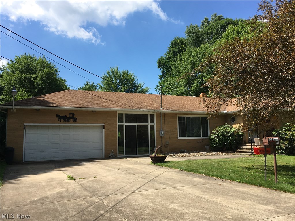 Well maintained brick ranch on dead end street. 24 lots totally 4.03 acres. Home has hardwood floors, new kitchen flooring, freshly paint throughout, cedar closets, whole house generator. Master bathroom has walk in tub, new flooring, vanity, sink. Main bath has new tub surround, sink, vanity and medicine cabinet. High ceilings in basement/easy to finish. Nice breezeway, 2 car attached garage insulated and painted. Additional 2 story detached garage/outbuilding has new siding, gutters, soffit, downspouts, 2 new garage doors with openers, 2 new man doors.