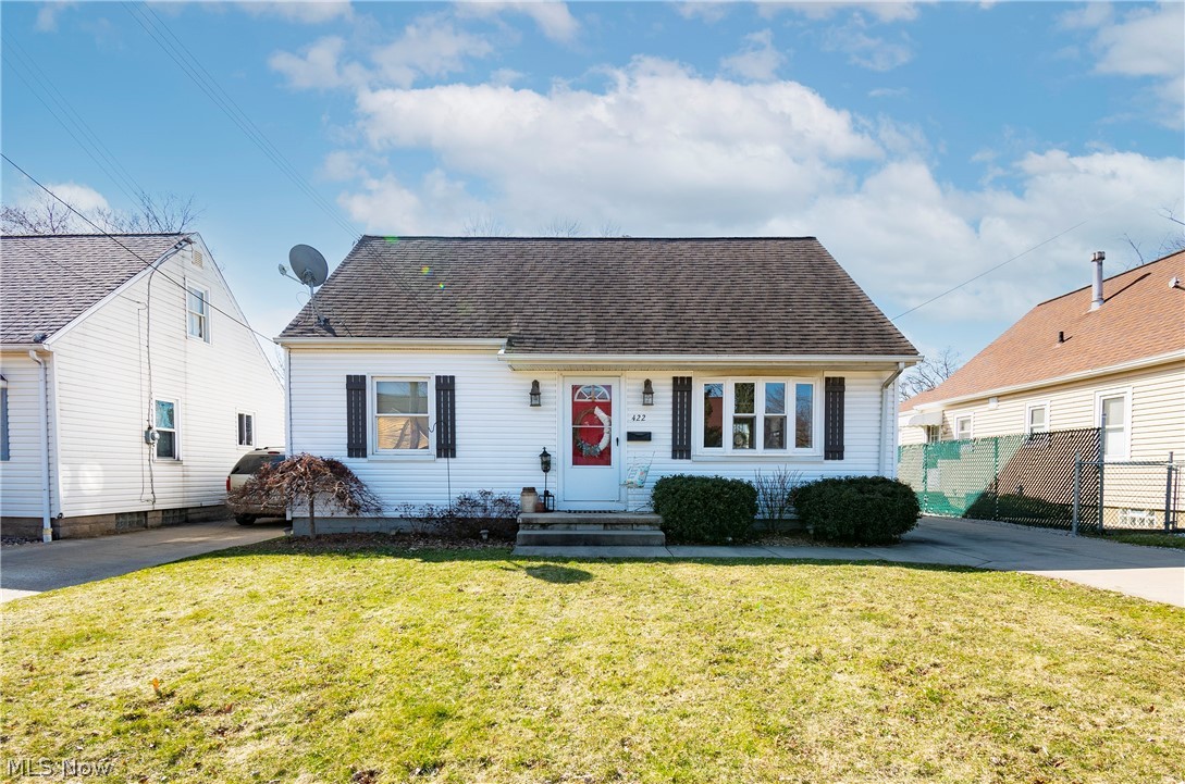Welcome to 422 Lamont Street! Located on a quiet dead end street in the heart of Ellet, this cozy cape cod is not one to miss! The main level offers a living room with original hardwood flooring, fully applianced kitchen, two bedrooms, and a modern full bath completely remodeled in 2020. Eat-in kitchen area grants access to your spacious deck that will be great for hosting! The upper level boasts a beautiful owner's bedroom with two large closets and loads of natural light. Half finished basement includes a family room, space for an office, and a large laundry/storage area. In addition, this well kept and landscaped home received the Akron Beautification Award! Don't miss your opportunity. Schedule your private viewing today!