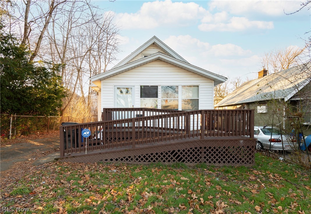 Welcome to 3220 W 120th St! This 1071 square-foot cape cod offers a fully enclosed front porch, back porch and fenced in backyard. A large living room, kitchen, two bedrooms and one bath make up the first floor. Additional space on the upper level that can be used as a third bedroom. Hardwood floors throughout. A fully enclosed back porch grants access to a space for a patio area. 2 car detached garage. New HWT, refrigerator and garage roof! Convenient access to I-90, Lake Erie, various parks and multiple restaurants and shops. Great investment opportunity! Schedule your private viewing today!