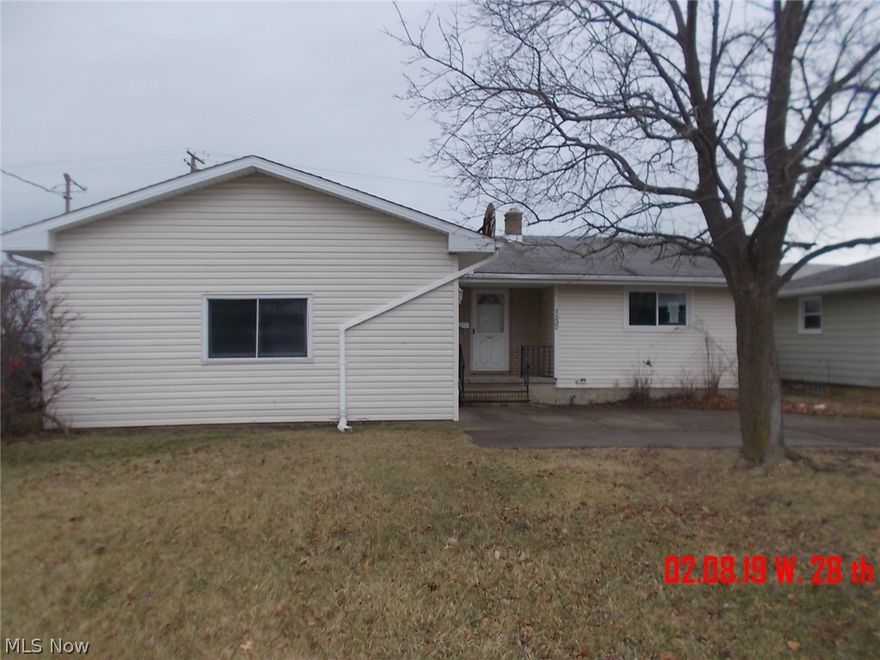 Ideal starter or downsizing option for one who loves one (1) floor living and  perfect sized partially fenced yard.  Attached 2-car garage, basement.
Of course it needs some TLC but it could be the stand out on the street.
Close to so much such as; several of schools.