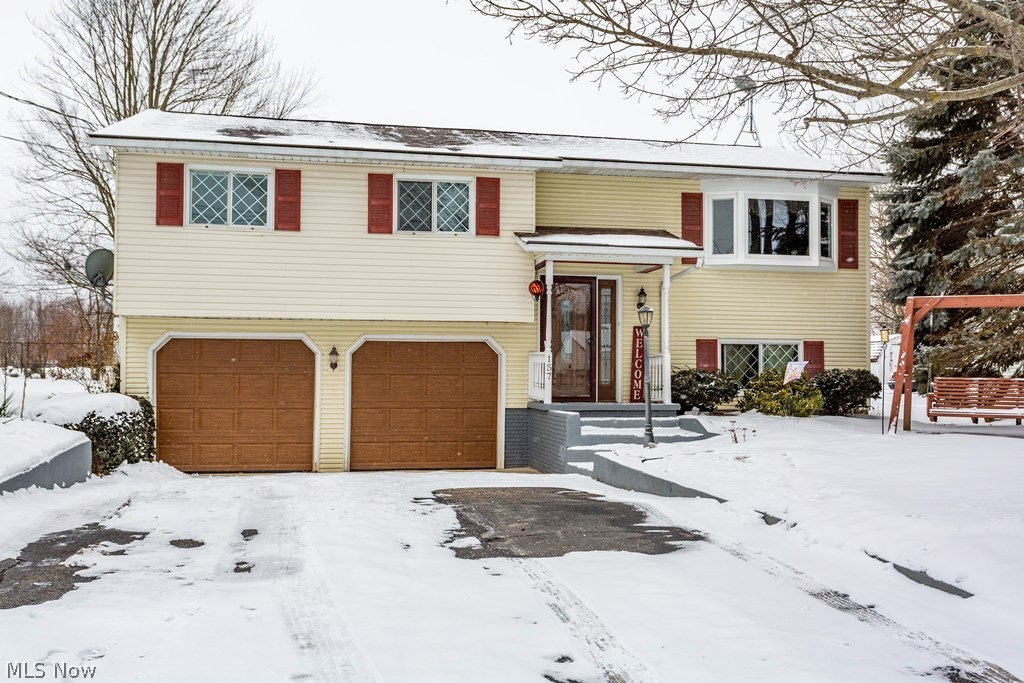 Welcome home to this bi-level home located in the Keystone School District on a quiet side street in the heart of the Village of Lagrange. The updates have been done for you. Just move in and place your furniture! The kitchen is open to the dining area and features ceramic tile backsplash with all appliances staying. The sellers currently used the family room as their owner’s suite. Large utility room with a half bath with the washer and dryer staying. Updates include furnace, air, roof, bay window, bathrooms, interior doors, trim, deck, sliding door and garage doors. The fenced back yard features storage shed, deck, fire pit area and backs up to the Veterans Park. Just 6 minutes to 10/480. Call for your tour today!