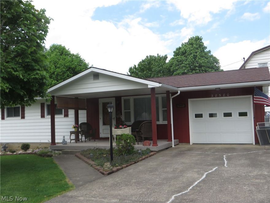 Charming ranch, 2BR, 2BA; all carpet with original hardwood beneath. Updates, central air; family room in basement; attached garage, also 24x30 garage with large door, extra kitchen in basement. Don't miss this one. Move right in!