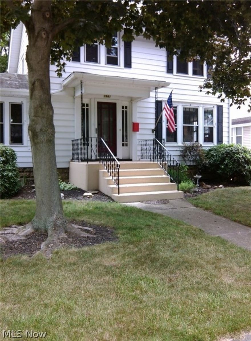 Classic Colonial with a lot of Charm. Beautiful Tall ceilings throughout 1st floor with oak crown moulding. The gas fireplace / mantle is the focal point of the living room. French doors off of the living room and leading to the sunroom add a touch of class. Many built-ins including china cabinets, bookshelves and a window seat. Another set of french doors lead from the kitchen to a backyard with 2 decks and a patio perfect for entertaining.  There is a lovely recreational area.  Three nice sized bedrooms on the second floor. An added feature is the 3rd floor bonus room with a walk in closet - perfect for a master bedroom or a variety of other uses.