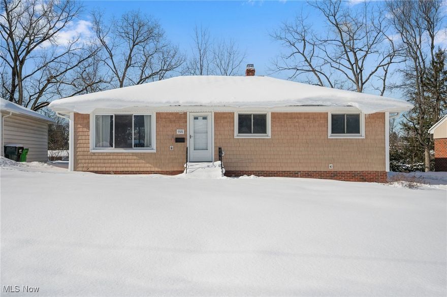 Welcome to this fully renovated ranch in Garfield Heights, offering modern updates, flexible living space, and a private backyard setting. This move-in-ready home features 3 bedrooms and 2 full bathrooms, with all bedrooms conveniently located on the main level. The main floor offers a bright and inviting living room filled with natural light from a large picture window. The open dining area flows seamlessly from the living space and leads to sliding glass doors that open to a spacious, newly stained deck, perfect for entertaining or everyday use. The updated kitchen showcases crisp white cabinetry, new stainless steel appliances, ample counter space, and generous storage. All three bedrooms feature fresh carpet, updated lighting, and a neutral color palette. The main-level full bathroom has been fully updated with modern finishes. The finished lower level significantly expands the living space, offering a large recreation area with durable LVP flooring, recessed lighting, and freshly painted exposed ceilings for a clean, modern look. This level also includes multiple finished rooms ideal for a home office, gym, playroom, or guest space, along with a second full bathroom and a dedicated laundry and utility area with additional storage. Outside, enjoy a fully fenced backyard with mature trees providing privacy, a large deck for outdoor living, and a detached two-car garage. Additional updates include new flooring throughout, fresh paint on all walls and ceilings, updated fixtures, and abundant storage throughout the home. Conveniently located near shopping, dining, parks, and freeway access, with downtown Cleveland less than 20 minutes away, this thoughtfully renovated home offers both comfort and functionality.