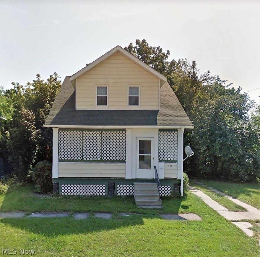 This home features 4 bedrooms and 2 full baths. The main level features a bedroom with a full bath, eat-in kithcen and living area. Upstairs there are 3 bedrooms and another full bath. This home is ready for your personal touches. Home sits on a double lot, the other parcel is included.