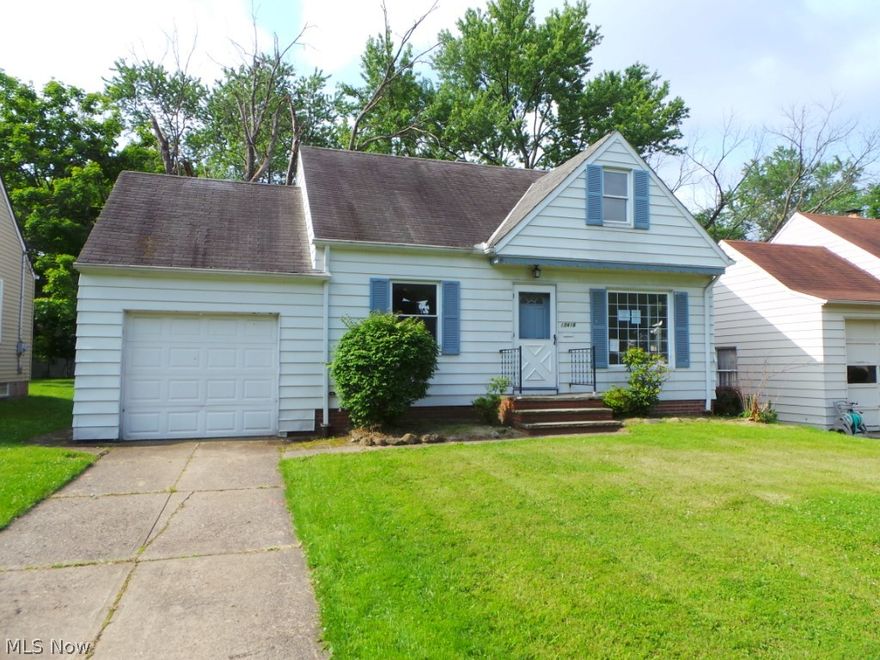 Bungalow With Attached Garage.  Deep Parklike Landscaped Backyard With Shed.  Full Bsmt With Rec Room.  Oak Kitchen. Spacious Second Floor Bedroom With Storage.  Property is HUD owned and sold AS IS.