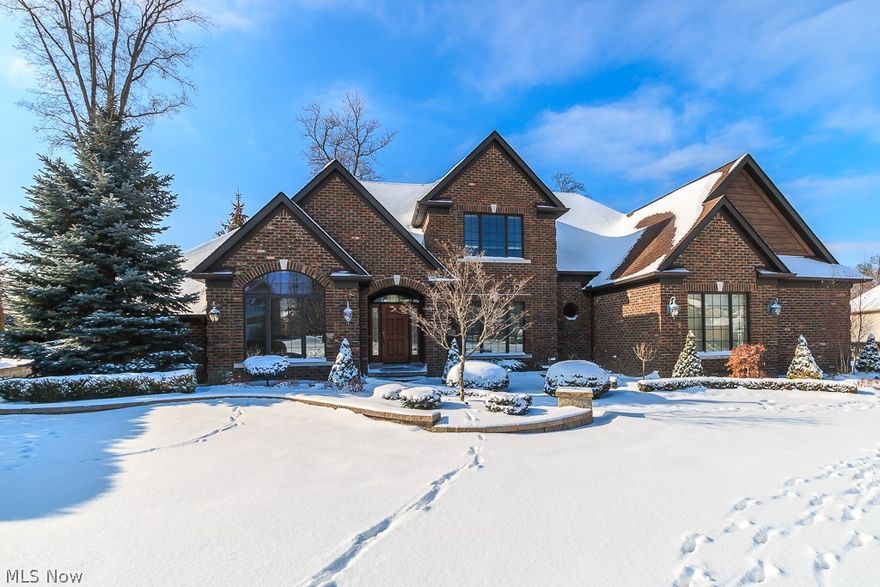 Enjoy resort style living in Aberdeen in this stunning colonial custom built by M. W. Miozzi Homes.  This home exudes quality throughout and offers a 
First floor Master suite with a spa-like bath, a beautifully appointed library with custom woodwork and built ins and an open floor plan that is ideal for entertaining.  The formal dining room is designed to accommodate a large get together. The two-story great room features a wall of glass and gas fireplace.  An ideal gathering place, the kitchen and hearth room boast a large Island with seating, built-in stainless appliances, a breakfast room and the cozy hearth room with fireplace.  Relax and enjoy morning coffee or an evening meal on the screened porch or large patio overlooking beautiful golf course views. 
Finished lower level Recreation room with bath, bedroom/exercise room, workshop area and stairs leading to the garage.  Sprinkler system, security system, central vac and surround sound speakers.  Aberdeen amenities include a p