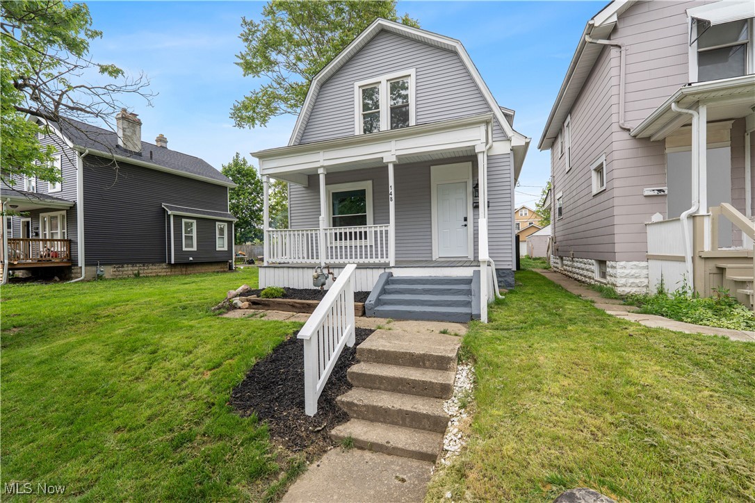 Welcome to this beautifully renovated home featuring a large fenced-in backyard, all under $200K! The newly extended and painted fence is perfect for creating your own private backyard oasis, with enough space to also enclose your vehicles. Inside you will find an open and airy home freshly painted throughout, with durable LVP flooring and stylish contemporary finishes. The inviting living room features a gorgeous decorative fireplace and newer windows throughout the home fill the space with natural light. The spacious dining room area with modern lighting is a lovely central point of the home that leads into a modern kitchen with stunning granite countertops, newer stainless-steel appliances, white shaker cabinets, and modern fixtures. The second floor offers all-new plush carpeting, with generously sized bedrooms and a gorgeous, updated bathroom with new vanity and fixtures, new LVP flooring, and a lovely, tiled shower/tub combo. Keep your maintenance and energy costs low with many newer items including roof, windows, HVAC system (both furnace and AC unit), plumbing, electric & panel, and water heater. With easy access to downtown Columbus and many amenities, make this your next home today!