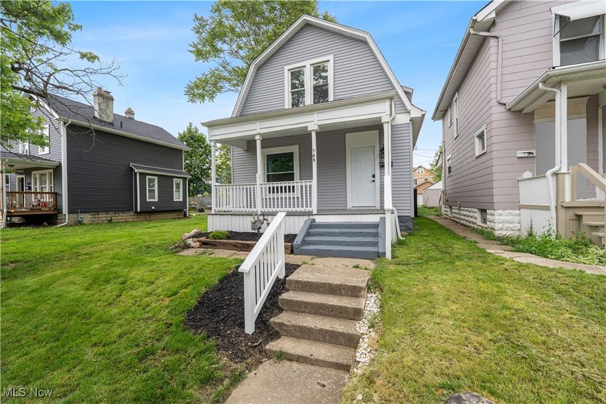 Welcome to this beautifully renovated home featuring a large fenced-in backyard, all under $200K! The newly extended and painted fence is perfect for creating your own private backyard oasis, with enough space to also enclose your vehicles. Inside you will find an open and airy home freshly painted throughout, with durable LVP flooring and stylish contemporary finishes. The inviting living room features a gorgeous decorative fireplace and newer windows throughout the home fill the space with natural light. The spacious dining room area with modern lighting is a lovely central point of the home that leads into a modern kitchen with stunning granite countertops, newer stainless-steel appliances, white shaker cabinets, and modern fixtures. The second floor offers all-new plush carpeting, with generously sized bedrooms and a gorgeous, updated bathroom with new vanity and fixtures, new LVP flooring, and a lovely, tiled shower/tub combo. Keep your maintenance and energy costs low with many newer items including roof, windows, HVAC system (both furnace and AC unit), plumbing, electric & panel, and water heater. With easy access to downtown Columbus and many amenities, make this your next home today!