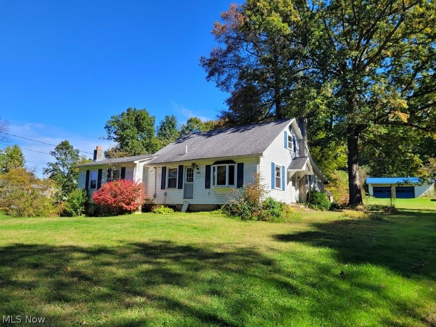 Burkey Real Estate Auction ~ Saturday November 5, 2022 @ 10:00 AM ~ 1 ½ Story Home on 11+ Acres ~ Columbiana County ~ Elkrun Twp. ~ Beaver Local Schools ~ Consisting of a nice 1 ½ story home with 1104 sq. ft.  This home has a nice oak kitchen with island that is open into a formal dining room.  There is a nice family room, master bedroom with a lot closet space and a full bath all on the first floor.  The ½ story was used as a doble bedroom with a large, walk-through closet. The home has a full basement with oil forced air heat, water softener system and a wood burner.  The basement has a walkout door on ground level.  There is a nice covered back porch.  This property has a “summer house” that is in need of repairs.  There is also a nice cement block 2 car garage.  This is all situated on 11+ mostly wooded acres with a lake on the eastern edge of the property.  The property has a septic system and well which will be inspected before auction day and will come with a new survey.  All oi
