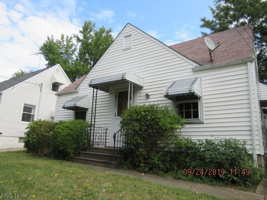 Nice Cape Cod with Great Firestone Park Location! Master Bedroom with Access to Handicap Ramp in Back, Finished Attic Bedroom with large Closet and Additional Storage. Full Basement easily refinished for additional living space, and detached garage with covered patio area. This will make a great starter home or investment, nothing more than updating, cosmetics, and some sweat equity to make this one the perfect home.  Location near schools, shopping, freeways, bus lines, restaurants, fast food, convenience marts. Everything within minutes! Agents see broker remarks for instruction on placing your own offers on site. Buyer is responsible for due diligence in researching all information, taxes, assessments, and any other intended end use with local authority. Seller does not pay for inspections, repair, warranties, surveys. No disclosures.