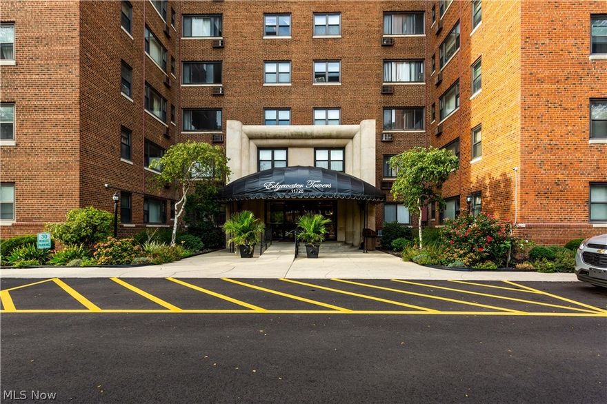 Gorgeous views of Lake Erie from this 6th floor one bedroom condo in Edgewater Towers. All utilities except cable and phone and an indoor deeded parking space #73 are included. Neutral updated decor throughout. Kitchen has a breakfast bar. Updated bathroom and flooring throughout. You can enjoy a rooftop deck with spectacular views, fitness room, party room and laundry room. Conveniently located near Edgewater and Lakewood park systems and minutes from Downtown. Close to shopping and dining. Public transportation.