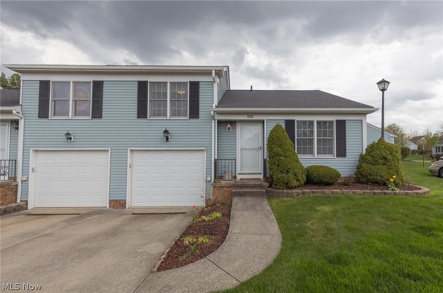 Welcome to this 2 bedroom, 1 1/2 bathroom Millcreek cluster home.  This is a desirable end unit with community parking nearby.  Inside, the eat-in kitchen is equipped with beautiful stainless steel appliances and plenty of cabinets.  The dining and living rooms have vaulted ceilings with a newer skylight and patio sliding door, which fills the rooms with natural light.  Both bedrooms and bathrooms are located upstairs and the owner's bedroom has a private 1/2 bath.  The lower level has a newer hot water tank with a washer and dryer included!  The backyard has a large patio with plenty of green space.  This home has been well kept and is a must see!